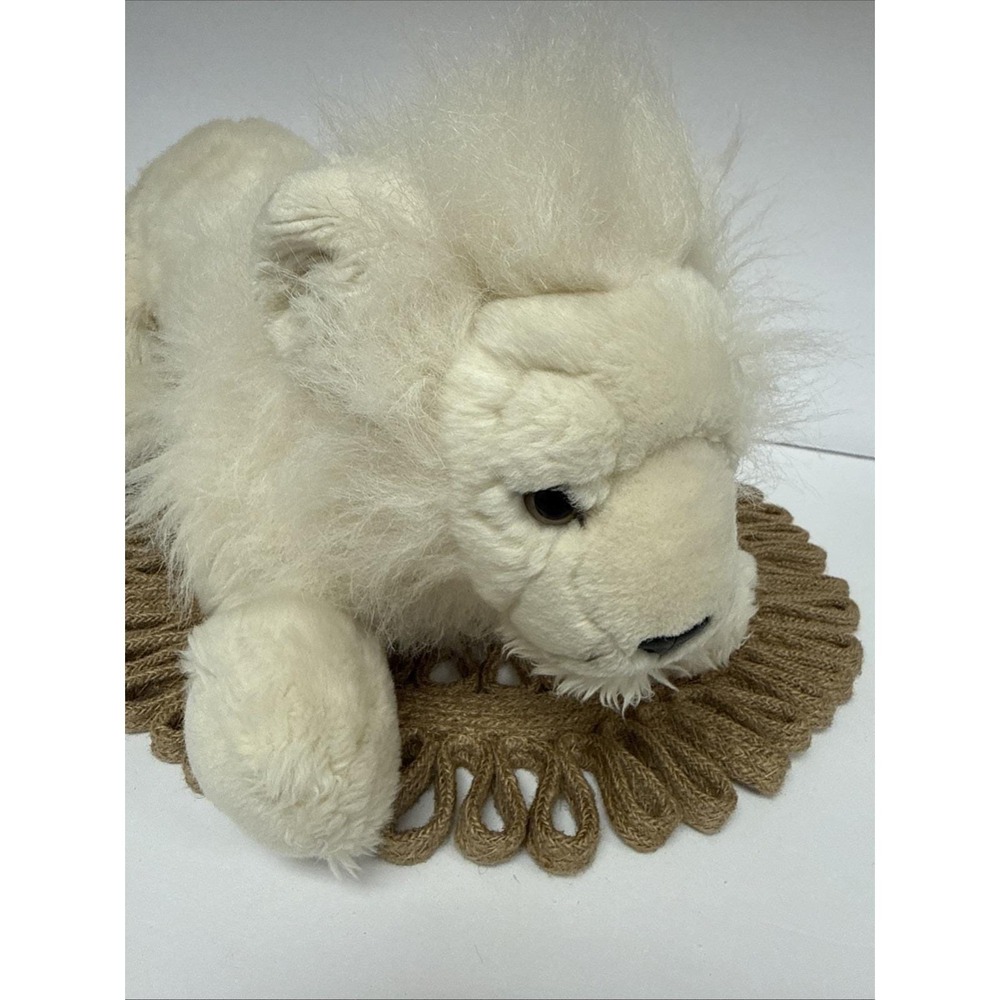 RARE Magnussen Home White Lion 20" Plush